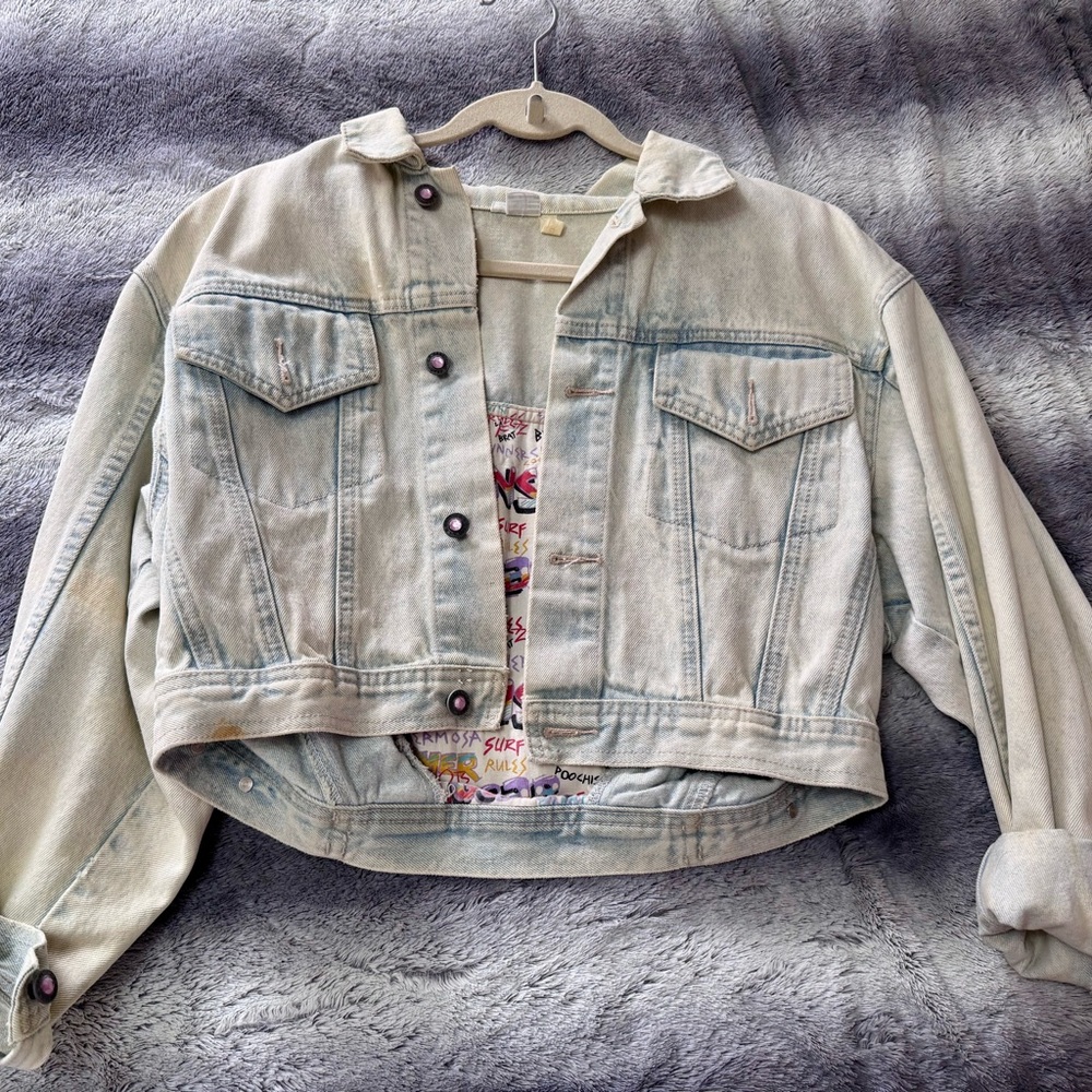 L.A. Gear Vintage Denim Cropped Jacket